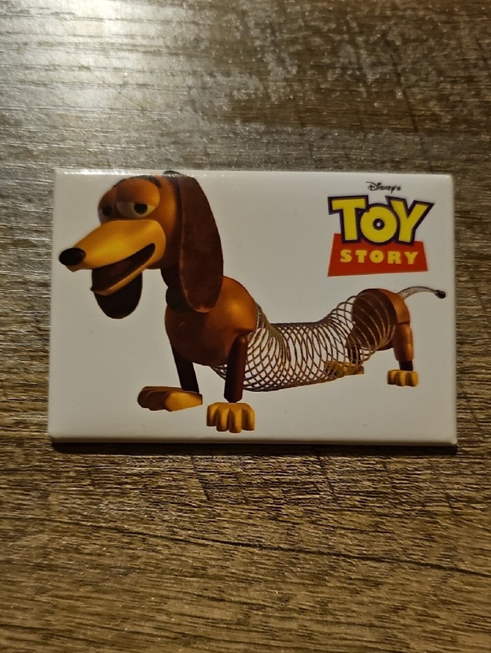 Vintage 1995 Toy Story Slinky Dog Promo Pin Button - Rare Disney Collectible